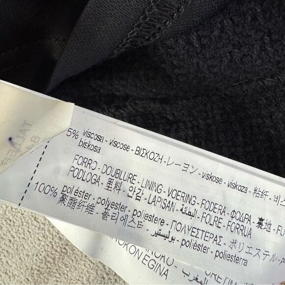 Zara Black Contrasting Tweed Long Sleeve Mini Dress Size Small - Picture 15 of 16